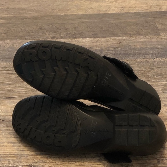 ROMIKA Mary Jane Genuine Leather Flats Size 7.5 US 38 EU Black City light EUC - Picture 11 of 12